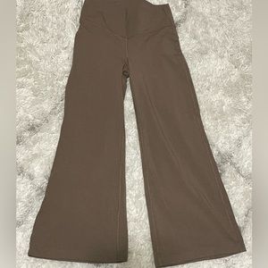 Wide leg kick crop yoga pants loungewear leggings